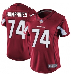 Women's Nike Arizona Cardinals #74 D.J. Humphries Red Team Color Vapor Untouchable Limited Player NFL Jersey