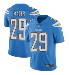 Youth Nike Los Angeles Chargers #29 Craig Mager Electric Blue Alternate Vapor Untouchable Limited Player NFL Jersey
