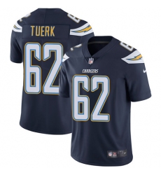 Men's Nike Los Angeles Chargers #62 Max Tuerk Navy Blue Team Color Vapor Untouchable Limited Player NFL Jersey