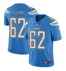 Youth Nike Los Angeles Chargers #62 Max Tuerk Electric Blue Alternate Vapor Untouchable Limited Player NFL Jersey