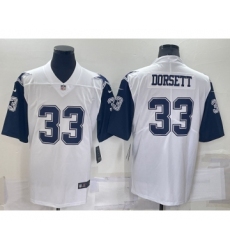 Men's Dallas Cowboys #33 Tony Dorsett White Color Rush Stitched NFL Nike Limited Jersey