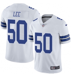 Men's Nike Dallas Cowboys #50 Sean Lee White Vapor Untouchable Limited Player NFL Jersey