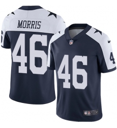 Youth Nike Dallas Cowboys #46 Alfred Morris Navy Blue Throwback Alternate Vapor Untouchable Limited Player NFL Jersey