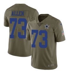 Men's Nike Dallas Cowboys #73 Larry Allen Limited Olive 2017 Salute to Service NFL Jersey