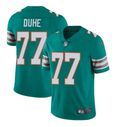 Youth Nike Miami Dolphins #77 Adam Joseph Duhe Aqua Green Alternate Vapor Untouchable Limited Player NFL Jersey