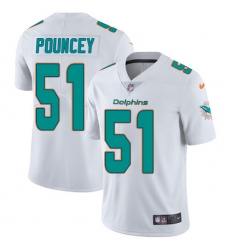 Youth Nike Miami Dolphins #51 Mike Pouncey White Vapor Untouchable Limited Player NFL Jersey