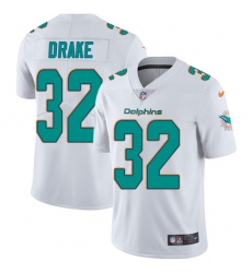 Men's Nike Miami Dolphins #32 Kenyan Drake White Vapor Untouchable Limited Player NFL Jersey