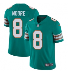 Men's Nike Miami Dolphins #8 Matt Moore Aqua Green Alternate Vapor Untouchable Limited Player NFL Jersey