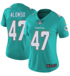 Women's Nike Miami Dolphins #47 Kiko Alonso Aqua Green Team Color Vapor Untouchable Limited Player NFL Jersey