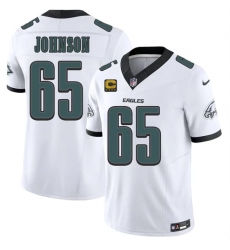 Men's Philadelphia Eagles #65 Lane Johnson White 2026 F.U.S.E. 4-Star C Vapor Untouchable Limited Football Stitched Jersey