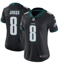 Women's Nike Philadelphia Eagles #8 Donnie Jones Black Alternate Vapor Untouchable Limited Player NFL Jersey