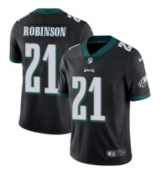 Men's Nike Philadelphia Eagles #21 Patrick Robinson Black Alternate Vapor Untouchable Limited Player NFL Jersey
