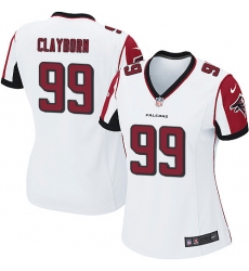 Women's Nike Atlanta Falcons #99 Adrian Clayborn Game White NFL Jersey