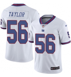 Youth Nike New York Giants #56 Lawrence Taylor Limited White Rush Vapor Untouchable NFL Jersey