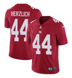 Youth Nike New York Giants #44 Mark Herzlich Red Alternate Vapor Untouchable Limited Player NFL Jersey