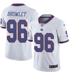 Youth Nike New York Giants #96 Jay Bromley Limited White Rush Vapor Untouchable NFL Jersey