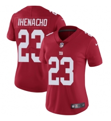 Women's Nike New York Giants #23 Duke Ihenacho Red Alternate Vapor Untouchable Limited Player NFL Jersey