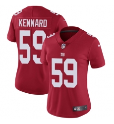 Women's Nike New York Giants #59 Devon Kennard Red Alternate Vapor Untouchable Limited Player NFL Jersey