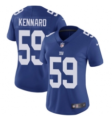 Women's Nike New York Giants #59 Devon Kennard Royal Blue Team Color Vapor Untouchable Limited Player NFL Jersey