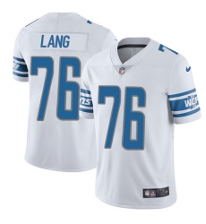 Youth Nike Detroit Lions #76 T.J. Lang Limited White Vapor Untouchable NFL Jersey
