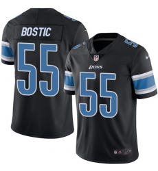 Youth Nike Detroit Lions #55 Jon Bostic Limited Black Rush NFL Jersey