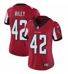 Women's Nike Atlanta Falcons #42 Duke Riley Red Team Color Vapor Untouchable Limited Player NFL Jersey