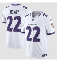 Men's Baltimore Ravens #22 Derrick Henry White 2026 F.U.S.E. Vapor Stitched Limited Football Jersey