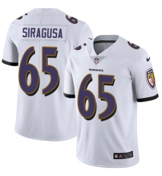 Youth Nike Baltimore Ravens #60 Nico Siragusa White Vapor Untouchable Limited Player NFL Jersey