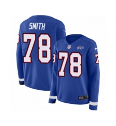 Women's Nike Buffalo Bills #78 Bruce Smith Limited Royal Blue Therma Long Sleeve NFL Jersey