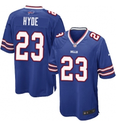 Men's Nike Buffalo Bills #23 Micah Hyde Game Royal Blue Team Color NFL Jersey