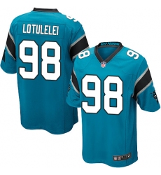 Men's Nike Carolina Panthers #98 Star Lotulelei Game Blue Alternate NFL Jersey