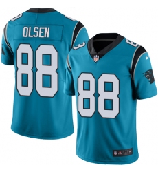 Men's Nike Carolina Panthers #88 Greg Olsen Blue Alternate Vapor Untouchable Limited Player NFL Jersey