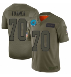 Men's Carolina Panthers #70 Trai Turner Limited Camo 2019 Salute to Service Football Jersey