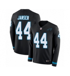 Men's Nike Carolina Panthers #44 J.J. Jansen Limited Black Therma Long Sleeve NFL Jersey