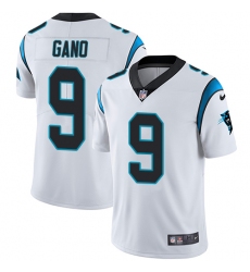 Youth Nike Carolina Panthers #9 Graham Gano White Vapor Untouchable Limited Player NFL Jersey