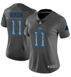Women's Nike Carolina Panthers #11 Brenton Bersin Gray Static Vapor Untouchable Limited NFL Jersey
