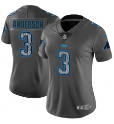 Women's Nike Carolina Panthers #3 Derek Anderson Gray Static Vapor Untouchable Limited NFL Jersey