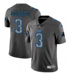 Youth Nike Carolina Panthers #3 Derek Anderson Gray Static Vapor Untouchable Limited NFL Jersey