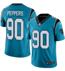 Youth Nike Carolina Panthers #90 Julius Peppers Blue Alternate Vapor Untouchable Limited Player NFL Jersey