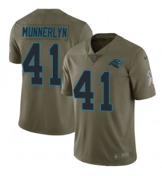 Men's Nike Carolina Panthers #41 Captain Munnerlyn Limited Olive 2017 Salute to Service NFL Jersey