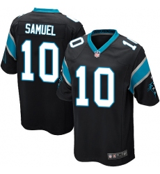 Men's Nike Carolina Panthers #10 Curtis Samuel Game Black Team Color NFL Jersey