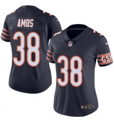 Women's Nike Chicago Bears #38 Adrian Amos Navy Blue Team Color Vapor Untouchable Limited Player NFL Jersey