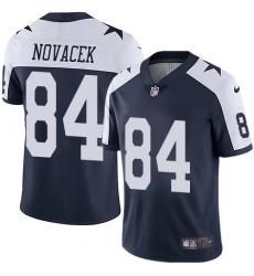 Youth Nike Dallas Cowboys #84 Jay Novacek Navy Blue Throwback Alternate Vapor Untouchable Limited Player NFL Jersey