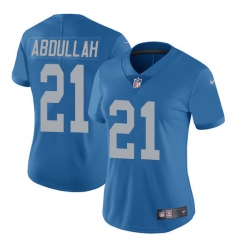 Women's Nike Detroit Lions #21 Ameer Abdullah Limited Blue Alternate Vapor Untouchable NFL Jersey