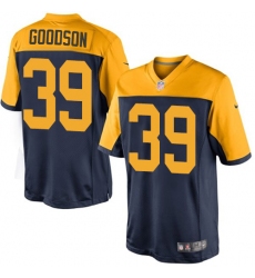 Men's Nike Green Bay Packers #39 Demetri Goodson Limited Navy Blue Alternate NFL Jersey
