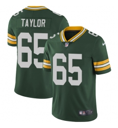 Youth Nike Green Bay Packers #65 Lane Taylor Green Team Color Vapor Untouchable Limited Player NFL Jersey