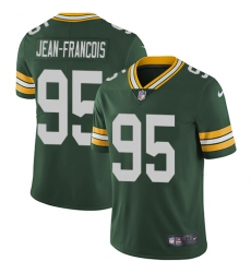 Youth Nike Green Bay Packers #95 Ricky Jean-Francois Green Team Color Vapor Untouchable Limited Player NFL Jersey