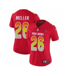 Women's Nike Houston Texans #26 Lamar Miller Limited Red AFC 2019 Pro Bowl NFL Jersey