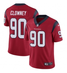 Youth Nike Houston Texans #90 Jadeveon Clowney Limited Red Alternate Vapor Untouchable NFL Jersey