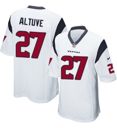 Men's Nike Houston Texans #27 Jose Altuve Game White NFL Jersey